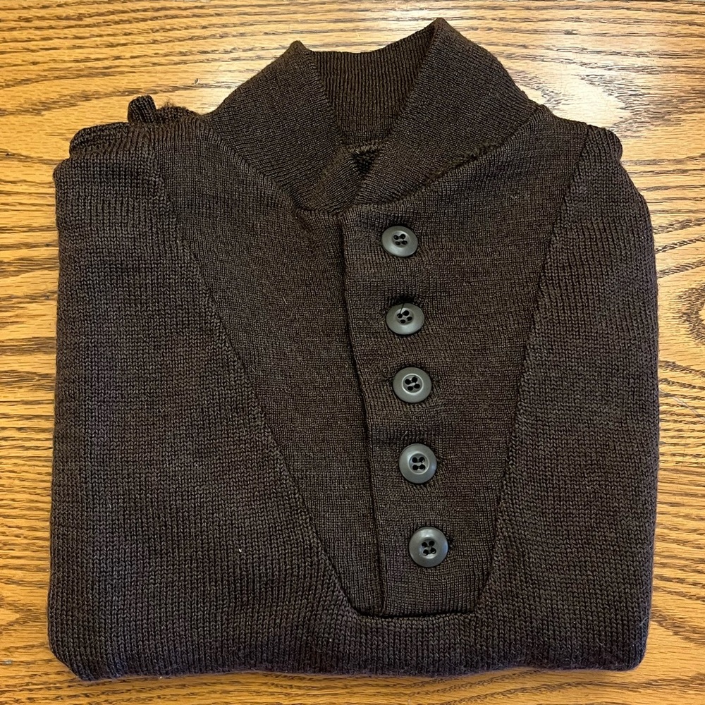 Brown Sweater 5 Button